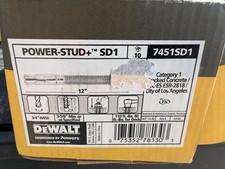 Dewalt Power Stud 12” x 3/4” Anker