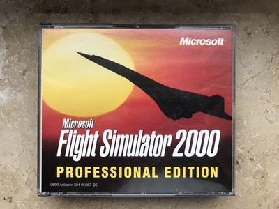 Microsoft FLIGHT SIMULATOR 2000 Professional Edition PC CD
