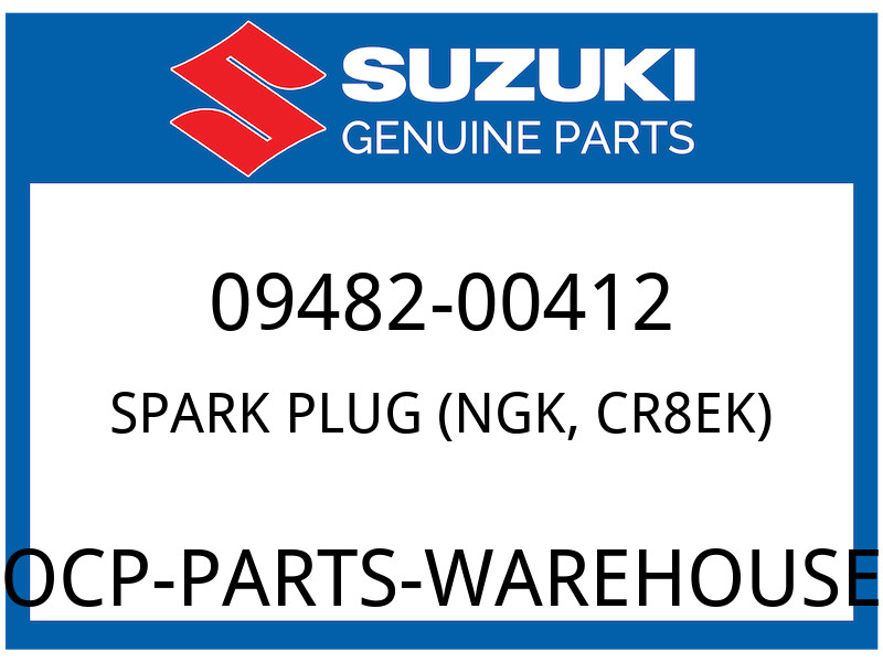 Suzuki OEM Part 09482-00412 SPARK PLUG CR8EK