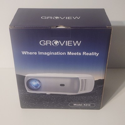 Groview K310 Mini Projector Native 1080P Full HD Bluetooth 5.1 Home Theater New