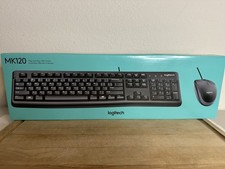 Logitech MK120 Wired USB Keyboard Mouse Combo - New In Box