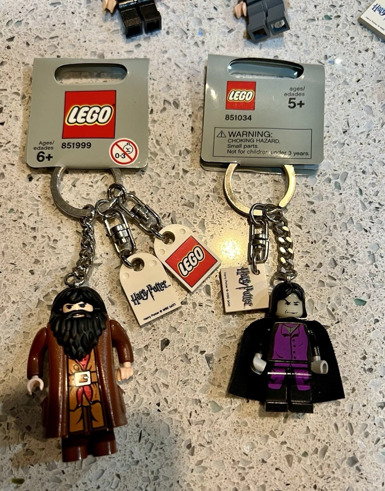 Lego Minifigure Keychain Set: Harry Potter, Hermione, Hagrid, Dumbledore, Snape - Image 3 of 4