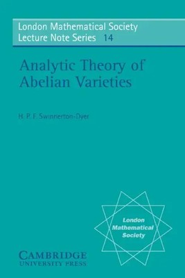 H. P. F. Swinnerton-Dyer | Analytic Theory of Abelian Varieties | Taschenbuch