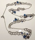 Vintage Anne Klein AK Silver tone Dangle Beads Chain Necklace — photo 2