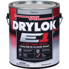 DRYLOK E1 One-Part Epoxy Concrete Floor Paint Platinum, 1 Gal. 832393 Drylok