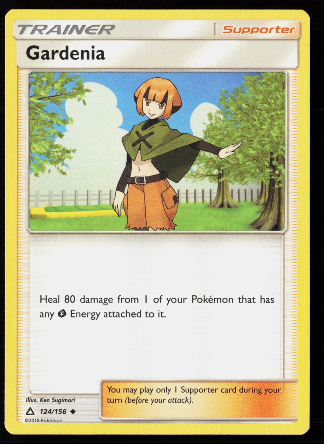 Gardenia 124/156 Normal Pokemon TCG SM - Ultra Prism LP