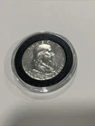 1961 Benjamin Franklin 90% Silver Coin Half Dollar Circulated 50 Cent Piece