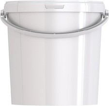 5.6 L Round Plastic Bucket with Tamper-Evident Lid – DIY, Garden, Storage