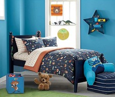 Multicolor Woodland Safari 4pc Bed in a Bag Set, 58"x42" Comforter Set