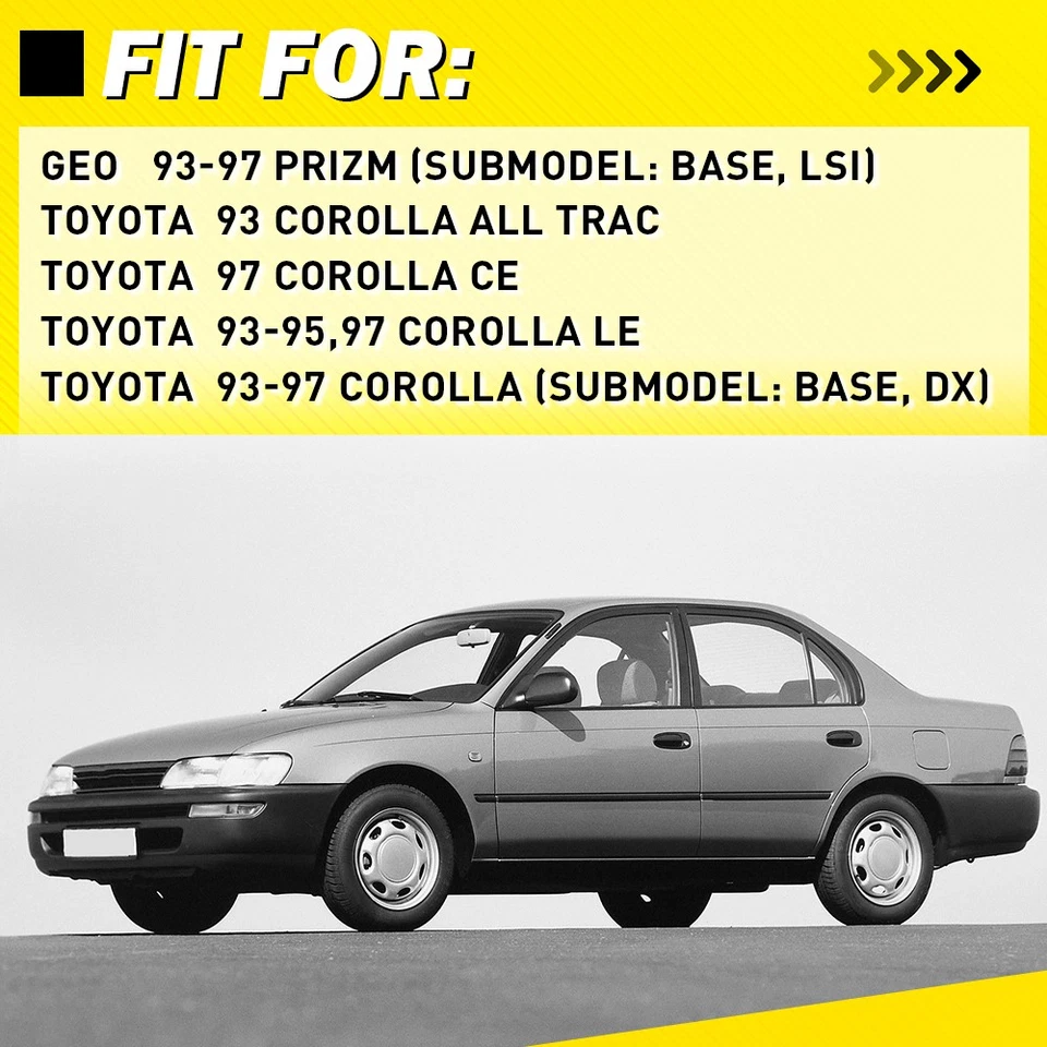 Серая внутренняя дверная ручка для 1993-97 Toyota Corolla передняя задняя левая правая 4-40X - Изображение 2 из 4