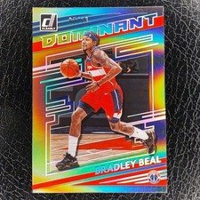 BRADLEY BEAL /10 Dominant GOLD Holo 2020-21 Clearly Donruss Basketball WIZARDS 7