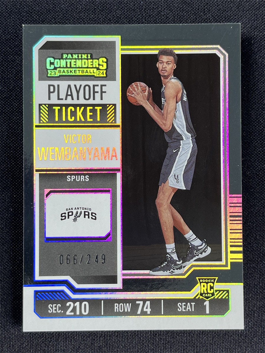 2023-24 Panini Contenders Victor Wembanyama #11 Playoff Ticket Rookie RC /249