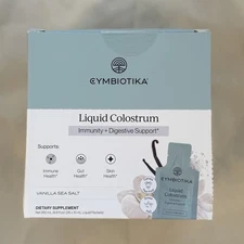 CYMBIOTIKA Liquid Colostrum, Grass-Fed, for Immune & Gut Support - 26 packets