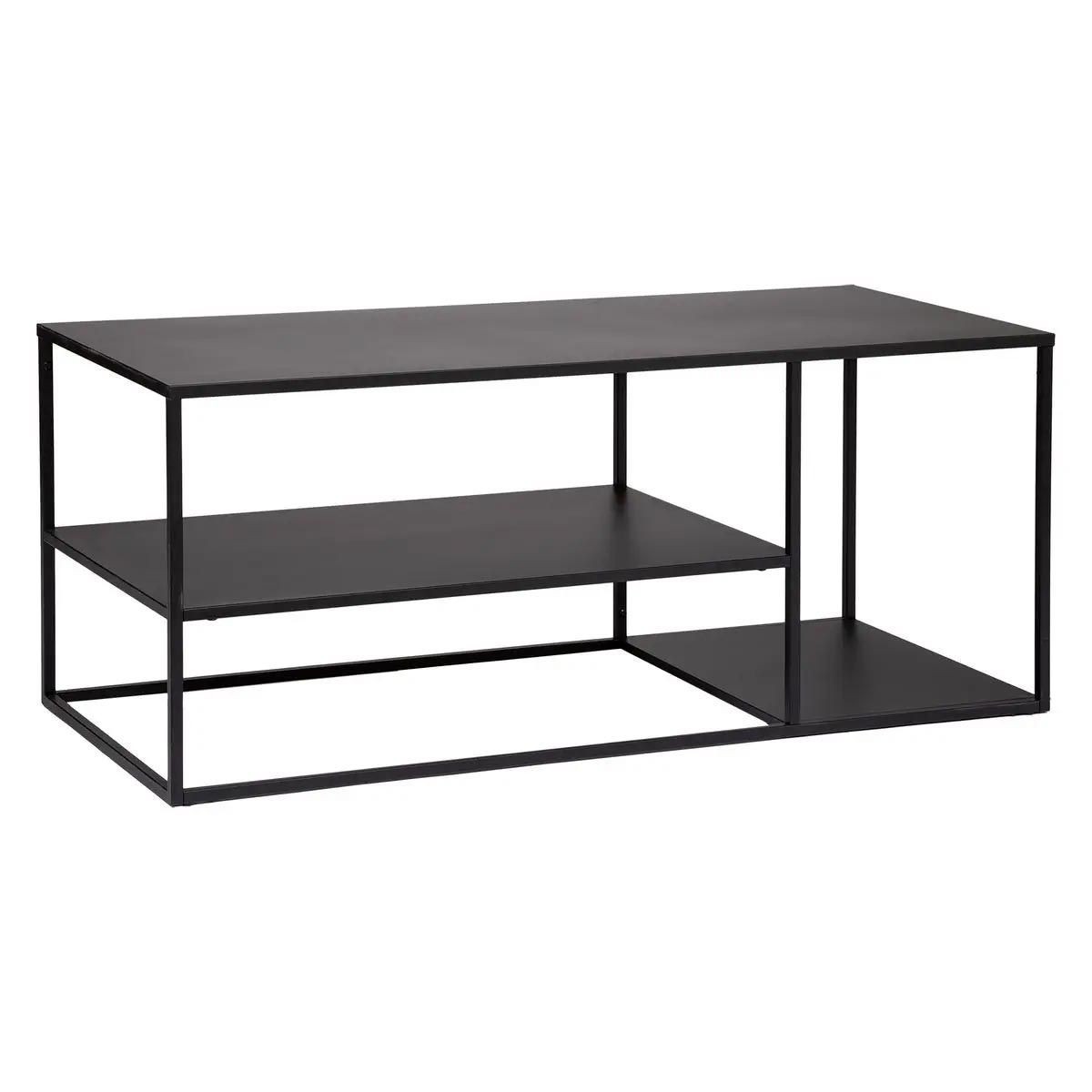 Meuble TV de 120cm Gota noir pour optimiser les petits salons citadins