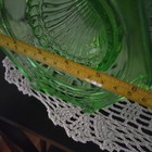 Vintage Aladdin Antique Green Crystal Cathedral Uranium Glass Kerosene Lamp. — photo 9