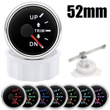 52mm Boat Trim Gauge Marine Trim Tilt Indicator Up Down 0-190ohms With Sensor US