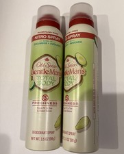 2 Pack Old Spice Total Body Deodorant Spray Cucumber  Avocado Aluminum Free 3.5
