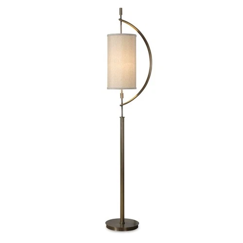 BALAOUR MID CENTURY MODERN INSPIRED XL 66" AGED BRASS STEEL FLOOR LAMP 28151 - Picture 3 of 3