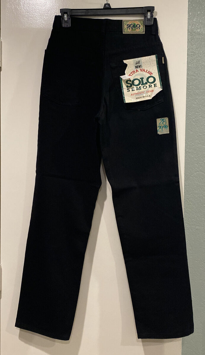 Solo Semore Jeans Sz 28X29 Black Baggy Heavy Duty NEW Jeans Solo Semore Jeans Sz 28X29 Black Baggy Heavy Duty NEW Jeans