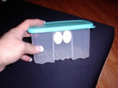 Tupperware New Mini FridgeSmart Clear with Tourquoise Seal