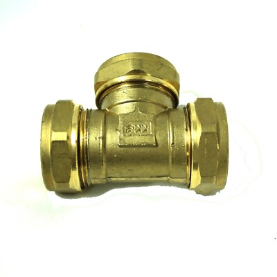 FLOWFLEX 28mm GLEICHES T-STÜCK MESSING-KLEMMVERSCHRAUBUNG - KOSTENLOSE LIEFERUNG
