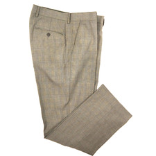 Express Producer Stretch Pant Mens 33x32 Gray Plaid MINT!