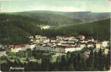 Bird's Eye View of Mariánské Lázně, Spa Town In Czech Republic Postcard