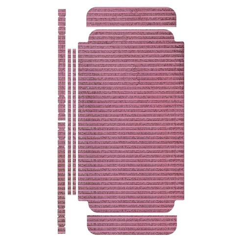 1 X Glitzerstreifen-Folienset pour Apple iPhone 7 Plus/8 Plus Rose Film - Photo 5 sur 5
