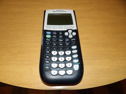 TEXAS INSTRUMENTS TI-84 PLUS Graphing Calculator Black ~ FOR PARTS OR REPAIR!!