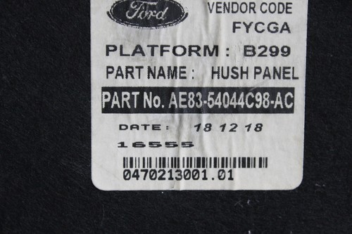 2011 - 2019 FORD FIESTA UNDER DASH DASHBOARD RIGHT SIDE INSULATOR COVER TRIM OEM - Picture 6 of 6