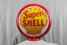 SUPER SHELL GAS PUMP GLOBE