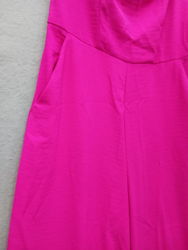 Mono Express S Rosa Caliente Formal Sin Tirantes Pierna Ancha Nuevo con Etiquetas Foto 4 de 4