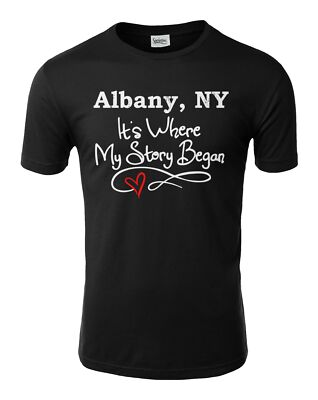 Albany New York Where My Story Began Unisex Tee Tshirt