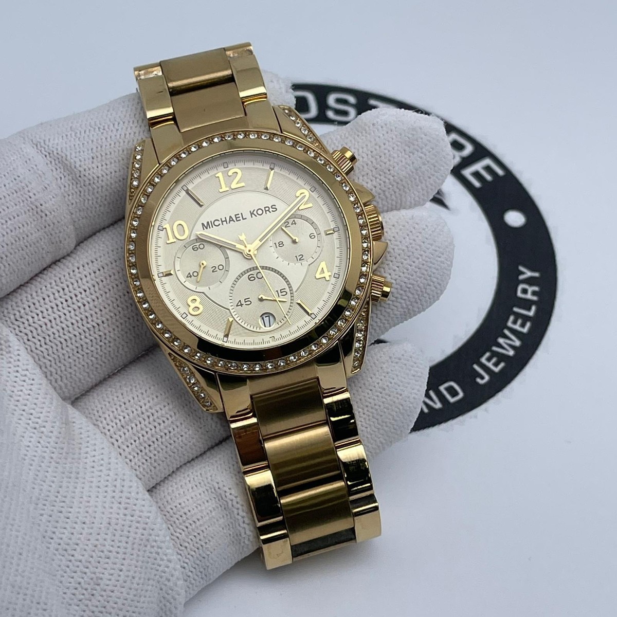Michael Kors Golden Blair Steel 39 mm Gold-Tone Dial Ladies 