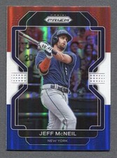 2022 Panini Prizm Red/White/Blue Prizm #244 Jeff McNeil