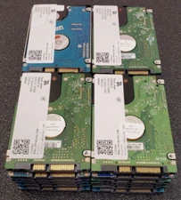 Lot of (22) Mixed Major Brands 160GB 2.5" SATA 5.4K-7.2K Laptop Hard Drive HDD