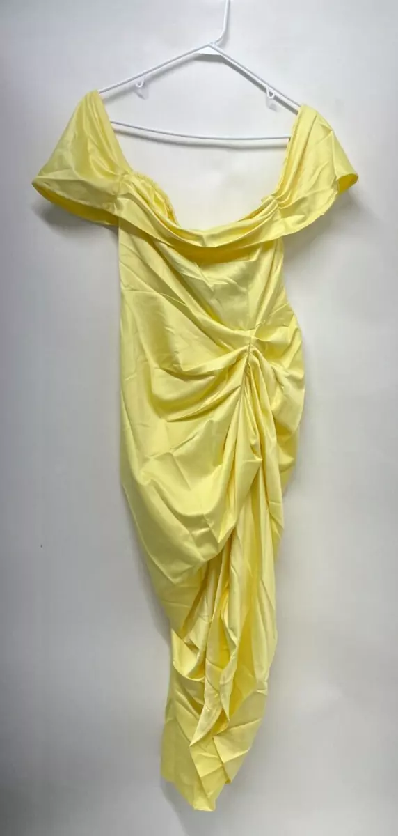Prettylittlething top yellow dress