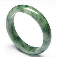 Gorgeous Natural Real Chinese Green Jade Bangle Bracelet  Emerald Green 57 58 mm
