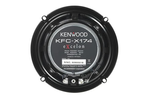 Kenwood KFC-X174 6-1/2" Coaxial Speaker System, 240W Max Power - Picture 3 of 3