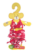 New 2006 Build A Bear Beaded Bikini And Wrap Skirt Set Red Floral Swimsuit Rare