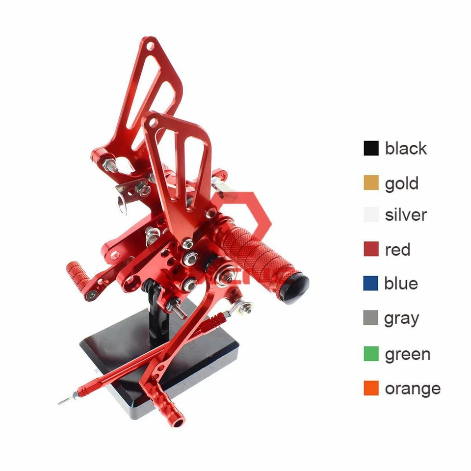 FXCNC para Suzuki GSXR1000 2000-2004 estribo trasero reposapiés delantero ajustable Foto 3 de 4