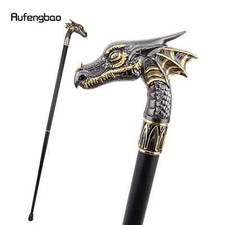 Black Golden Dragon Head Fashion Walking Stick Decorative Stick
