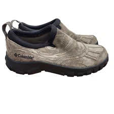 Columbia Johnnie Clogs Women’s Size 6 Gray Suede Slip-On  Flat Comfort Shoes