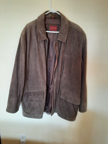 MENS SUEDE JACKET BY A JACOB SIZE EXTRA 