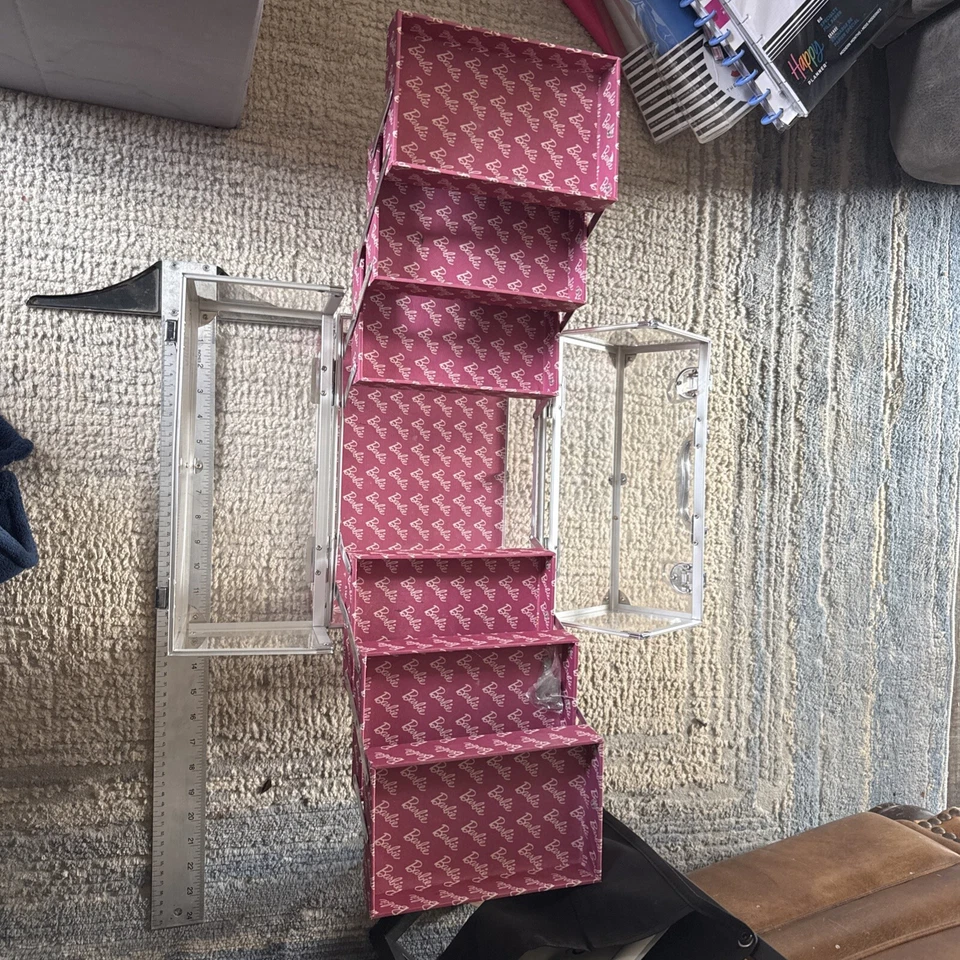 Barbie Estuche Tren Caboodle Acrílico Transparente Temático Foto 3 de 4