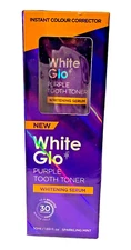 White Glo Purple Tooth Toner Mint Whitening Serum Instant Color Corrector Sealed