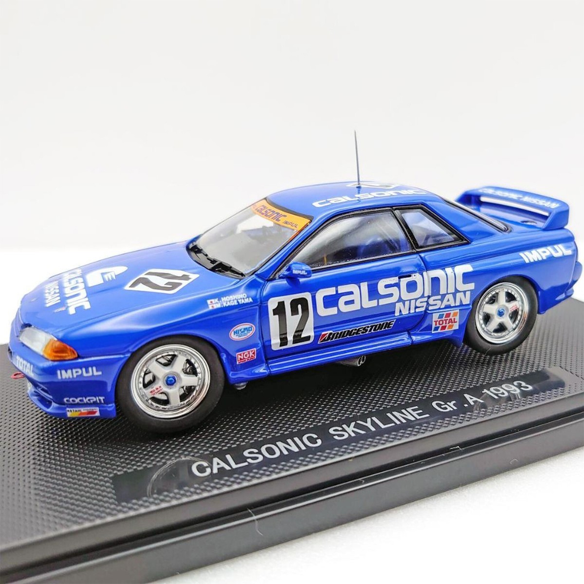 ミニカー EBBRO CALSONIC SKYLINE GTR 1993 Ebbro 1/43 Nissan Skyline GT-R R32 Fuji Champion Calsonic