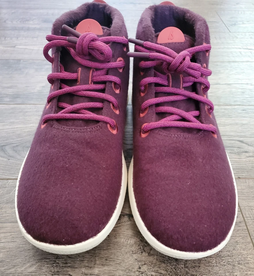 Allbirds Men’s  Wool Runner Up Mizzle Size 12 M High Top Sneakers Medjool - Image 3 of 4