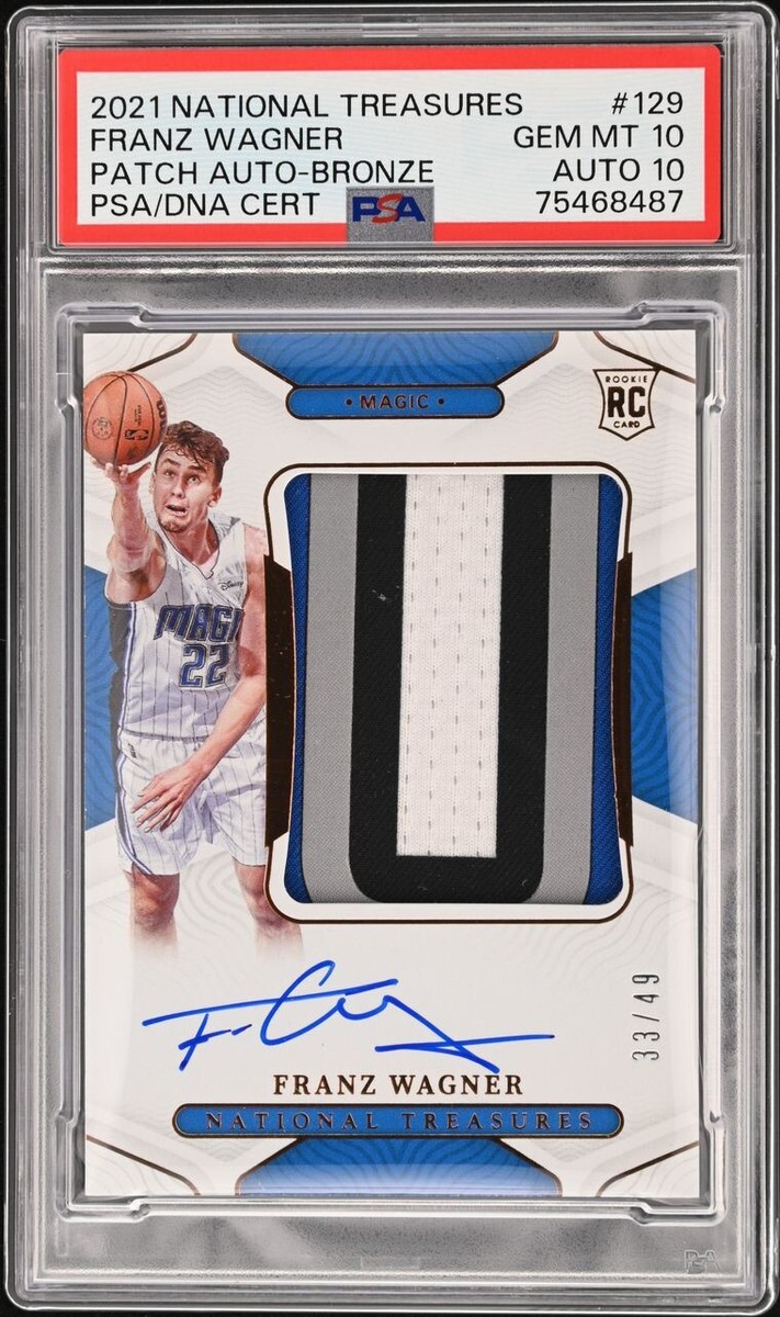 2021-22 National Treasures Franz Wagner Bronze RPA Auto RC /49 PSA 