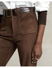 ralph lauren suede pants women